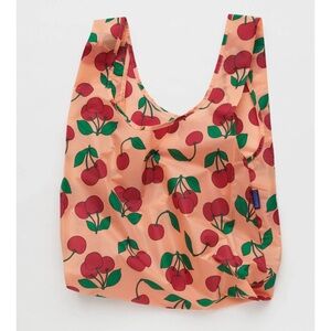 NWT BAGGU Standard Reusable Bag in Sherbet Cherry